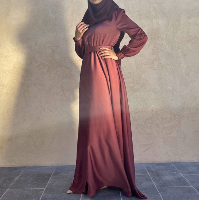 Robe Basma Bordeaux