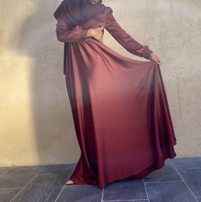 Robe Basma Bordeaux