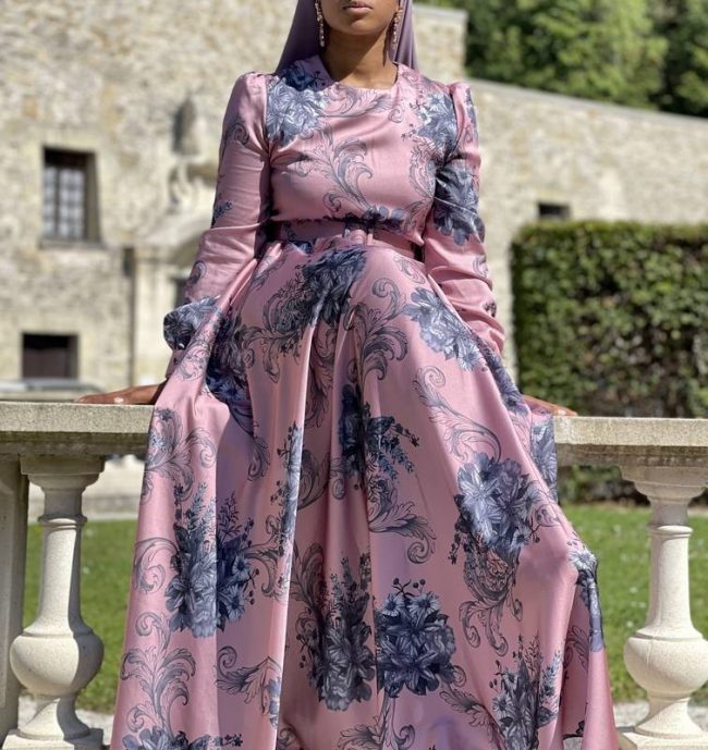 Robe Layal Fleuri vue de face