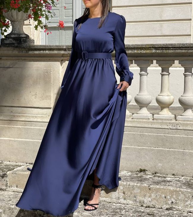 Robe Basma Bleu Roi